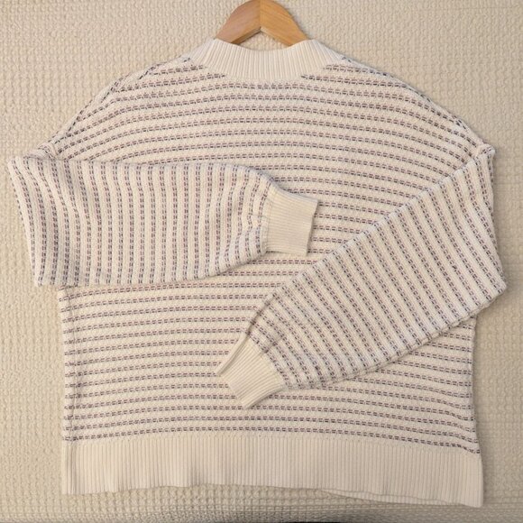 100% Cotton Nautical Stripe Open-Front Long Sleeve Cardigan - Picture 14 of 15